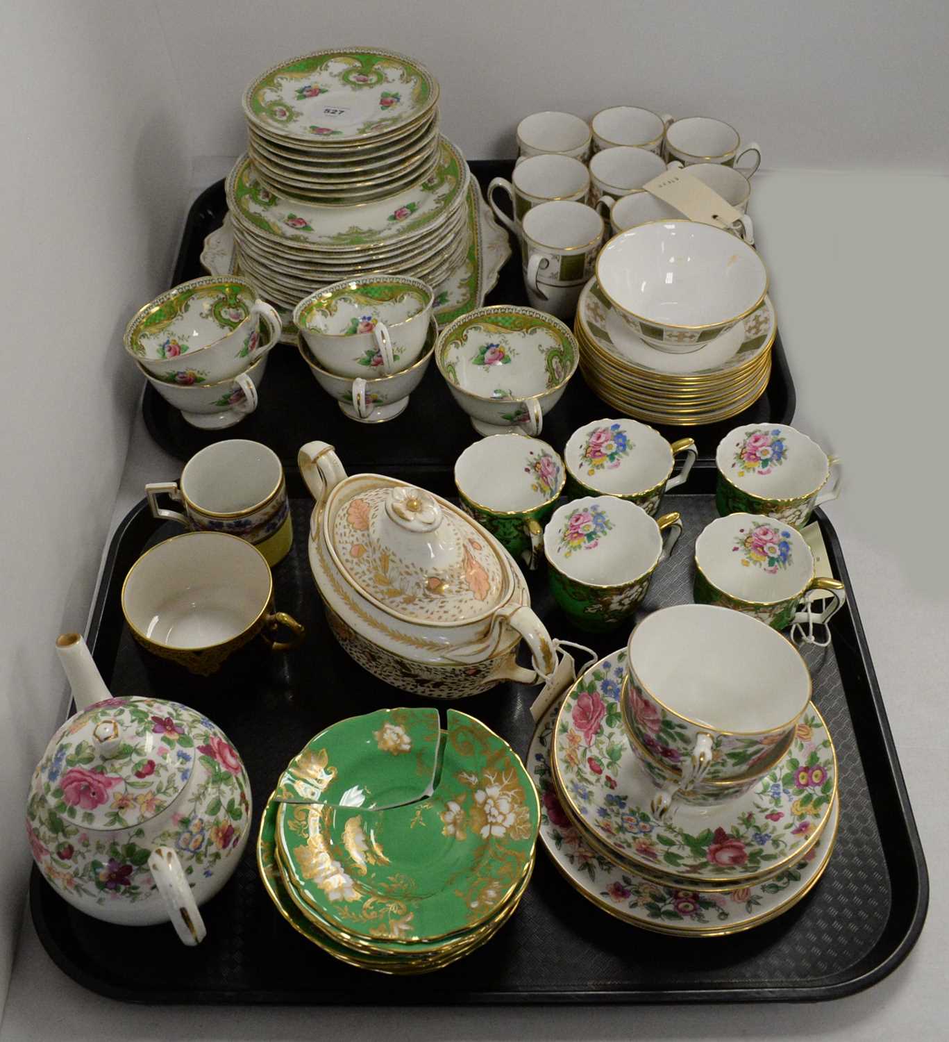Selection of antique and modern teaware.