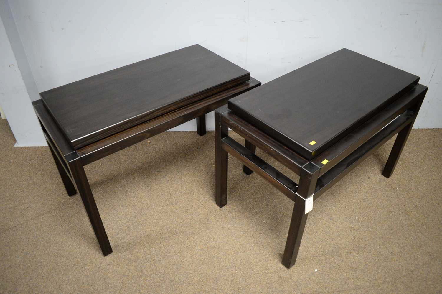 Pair of modern occasional tables. - Image 2 of 2