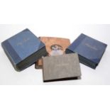 Four postcard albums and other related items.