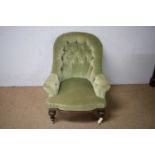 Victorian easy chair.