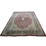 Large Kirman carpet.