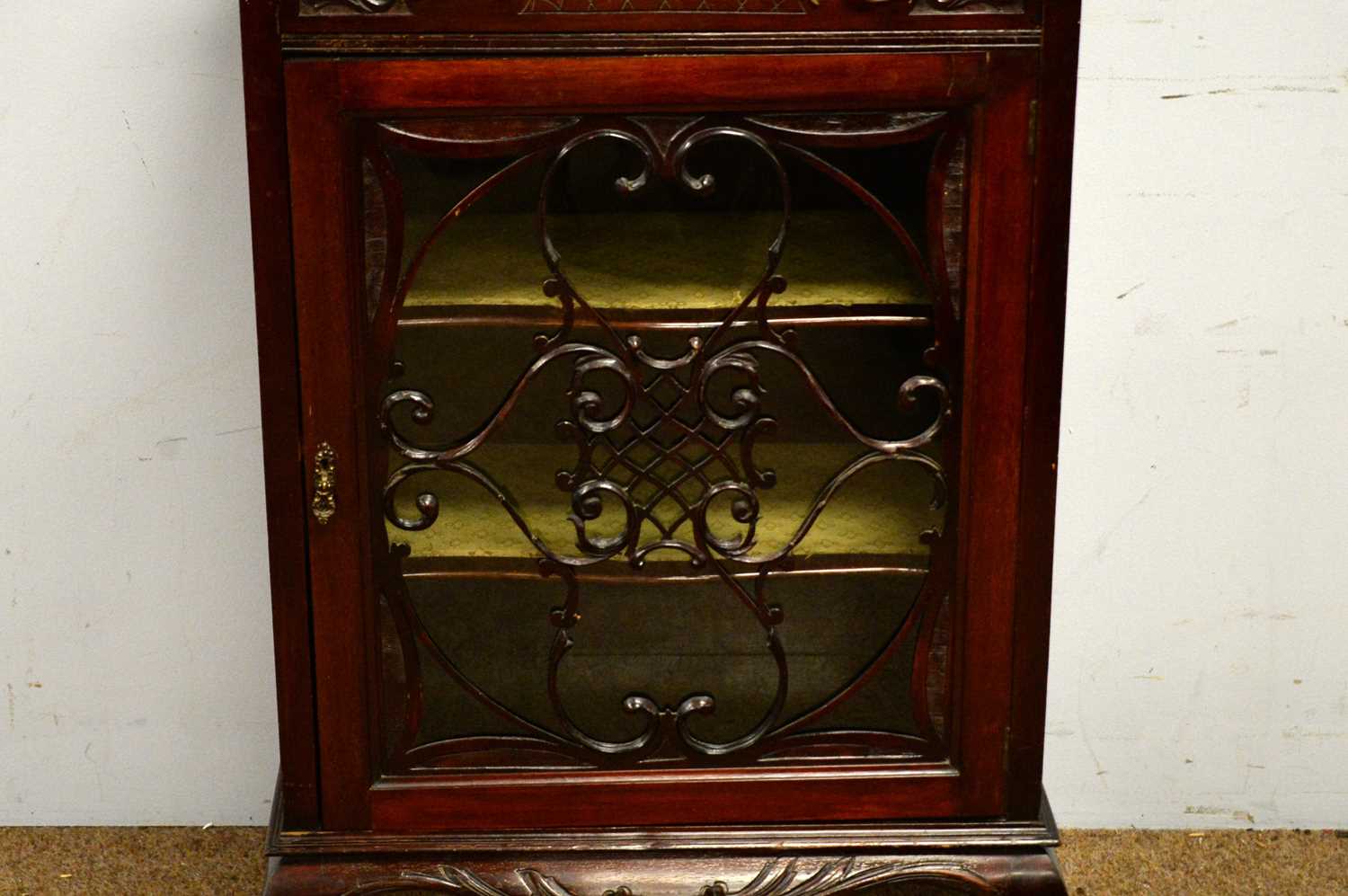 Early 20th C music cabinet. - Image 3 of 4