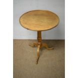 19th C oak tripod table.