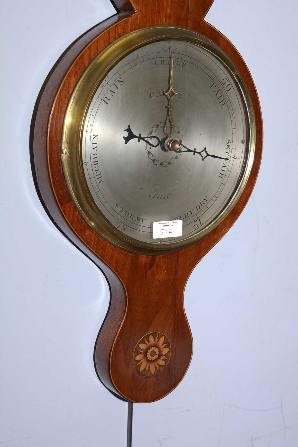 A 19th Century banjo barometer. - Bild 3 aus 3