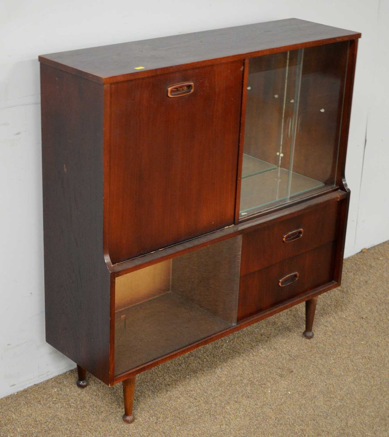 A mid-20th Century stained wood drinks cabinet - Image 2 of 3