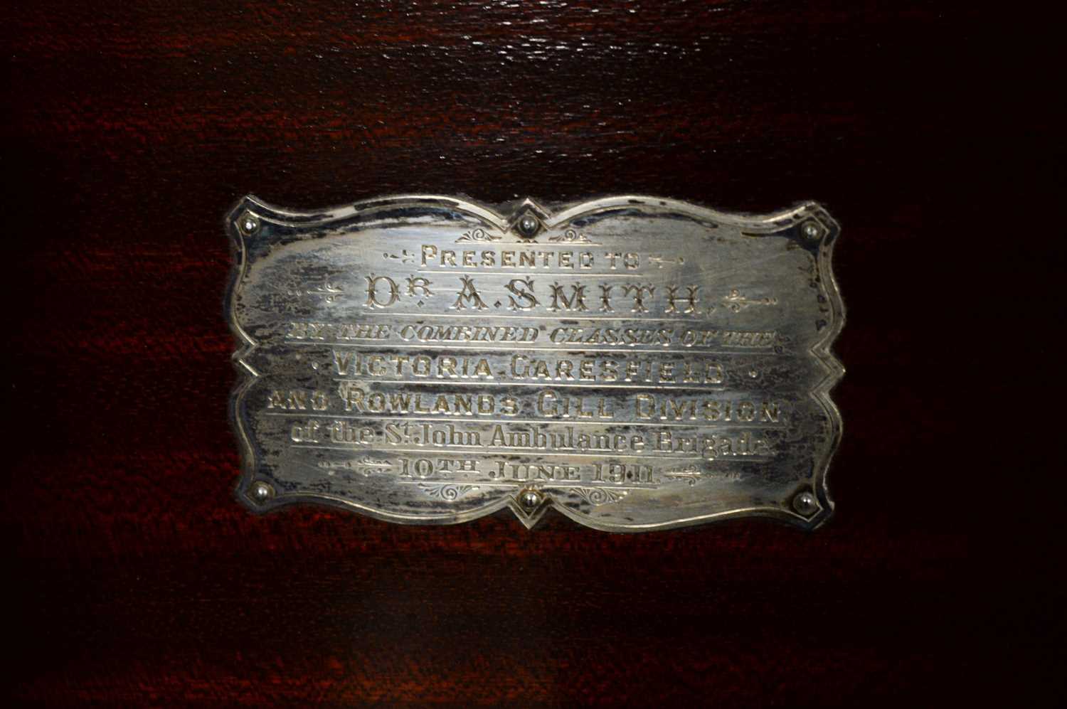 An Edwardian mahogany inlaid smoker's cabinet. - Image 3 of 6