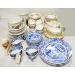 An assorted selection of tea and dinnerware