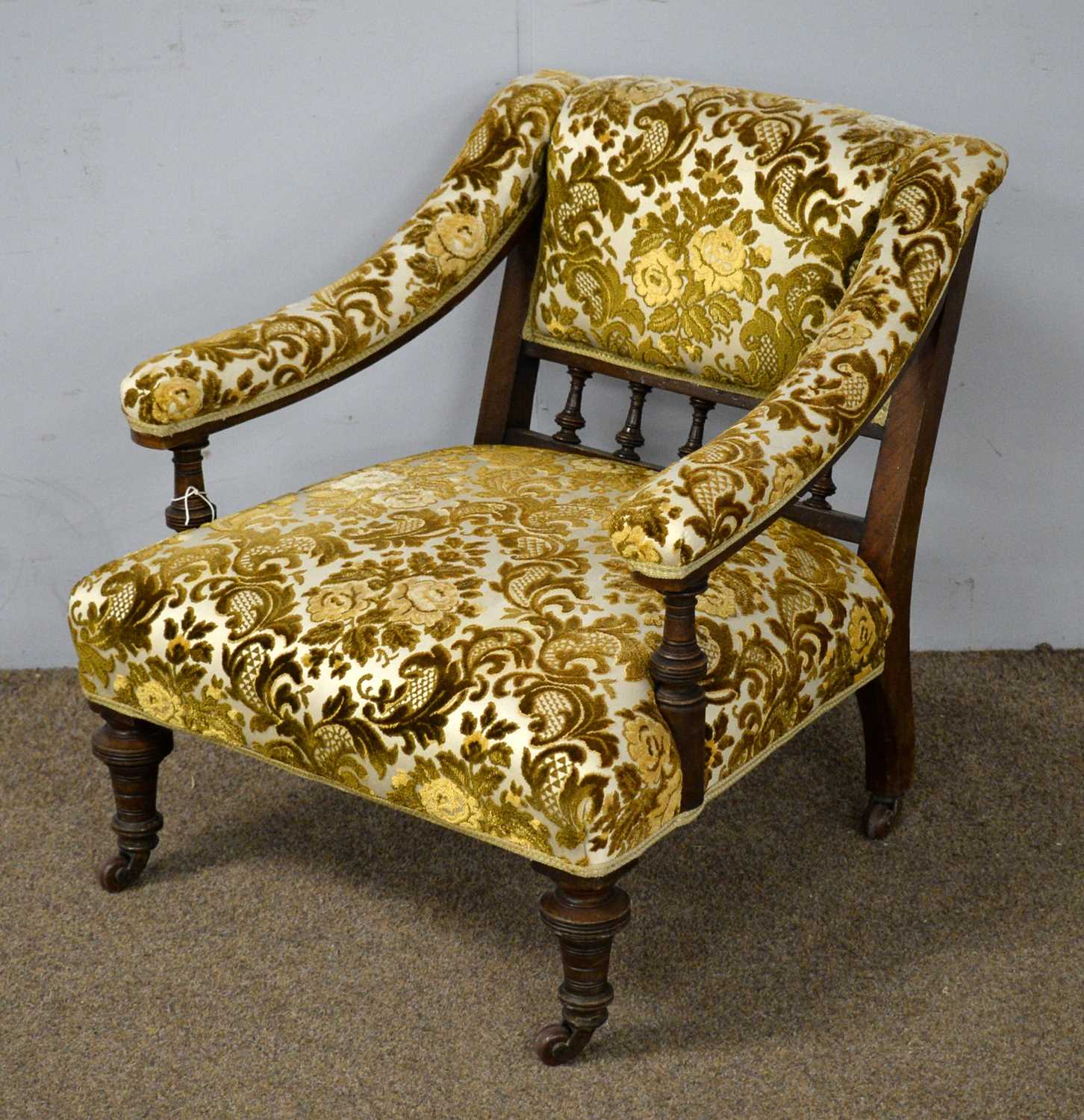 A late Victorian nursing chair