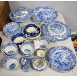 A Spode's Italian pattern part dinner service; and Tower pattern teaware, various.