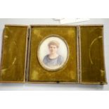 A mid 20th Century portrait miniature of a lady.
