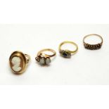 A selection of rings,