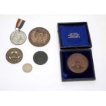 A collection of Victorian and later medals,