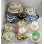 An assorted selection of tea and dinner ware; and other items.