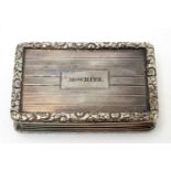 A George IV silver snuff box, by Thomas Streetin,