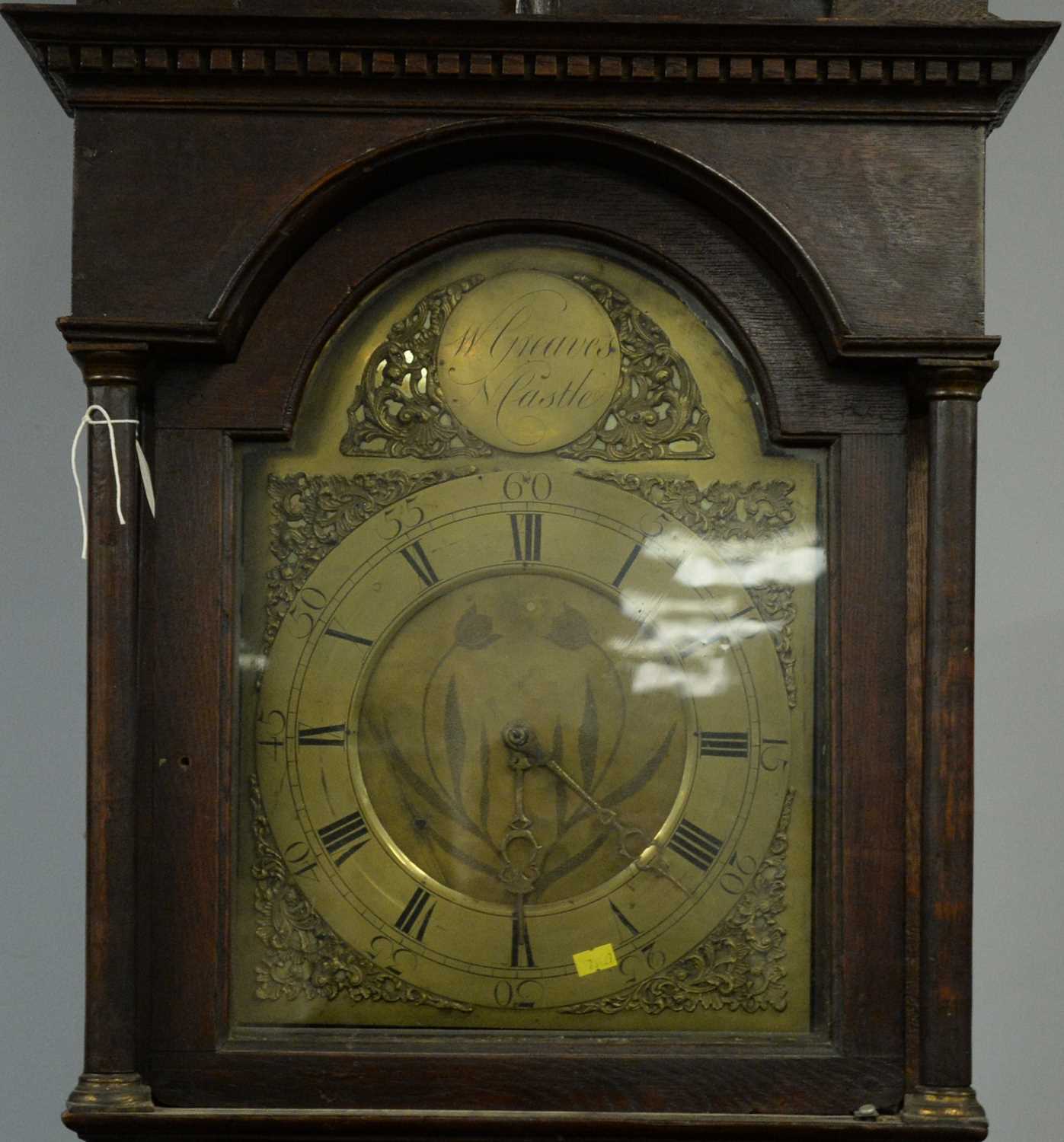 Thirty-hour oak longcase clock. - Image 2 of 2