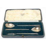 A George V silver servers,