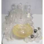 A selection of glassware.