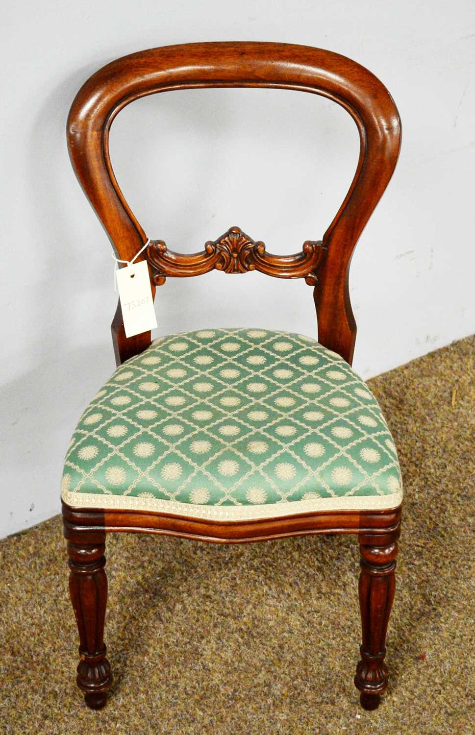 A 20th Century mahogany child’s balloon back chair - Image 3 of 3