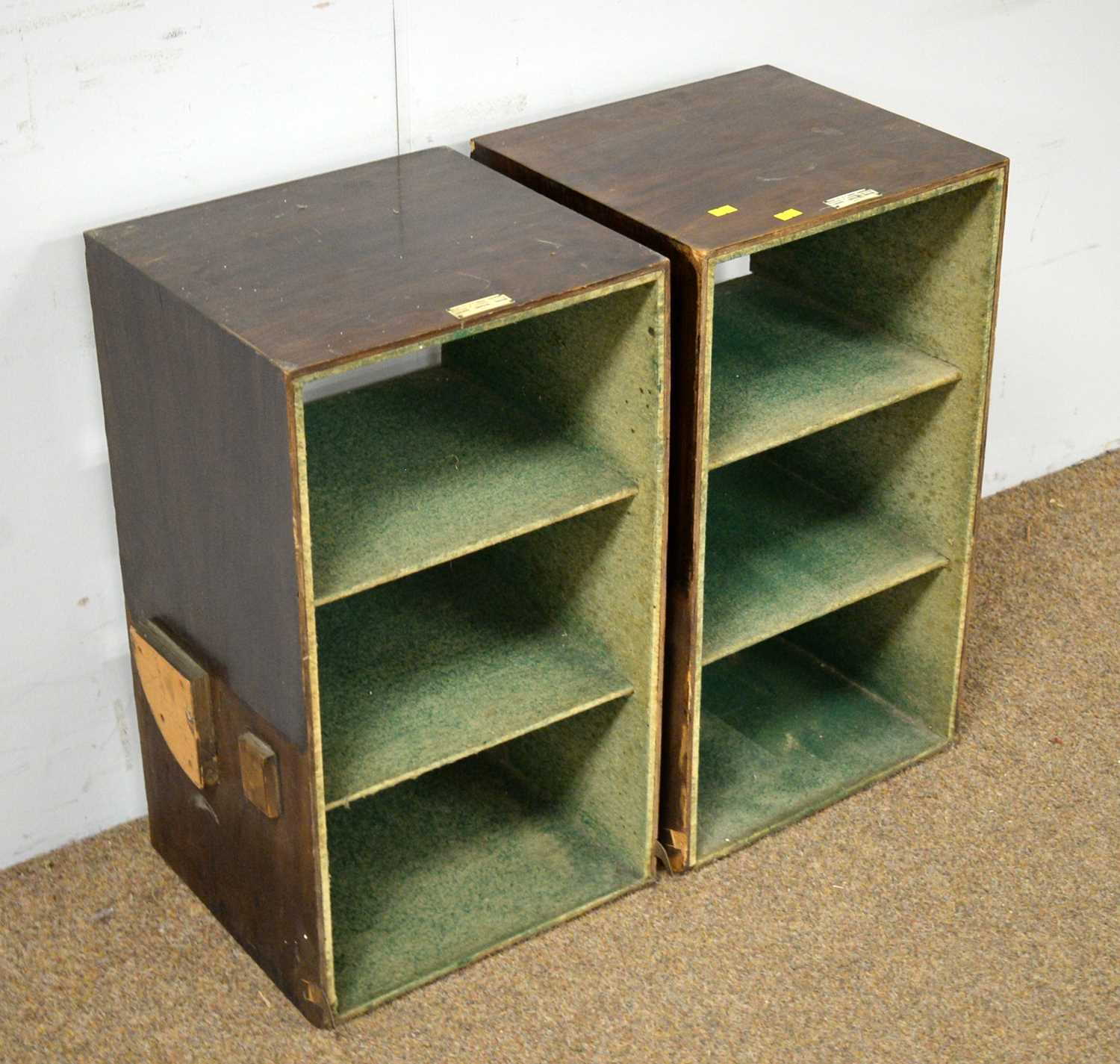 A pair of early 20th Century rosewood record cabinets - Image 2 of 3