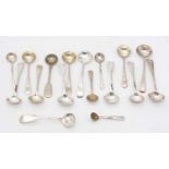 Silver and plated spoons
