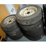 A set of all-weather tyres, and others.