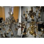 A selection of chandeliers and other items.