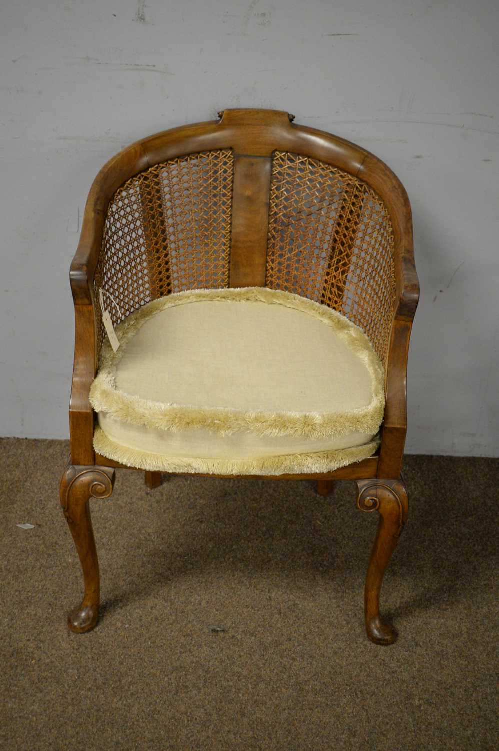 A 19th Century oak ladderback armchair and another chair - Image 3 of 4