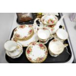 A Royal Albert 'Old Country Roses' pattern tea service.