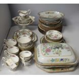 Copeland Spode part dinner service; and a Paragon part tea service.