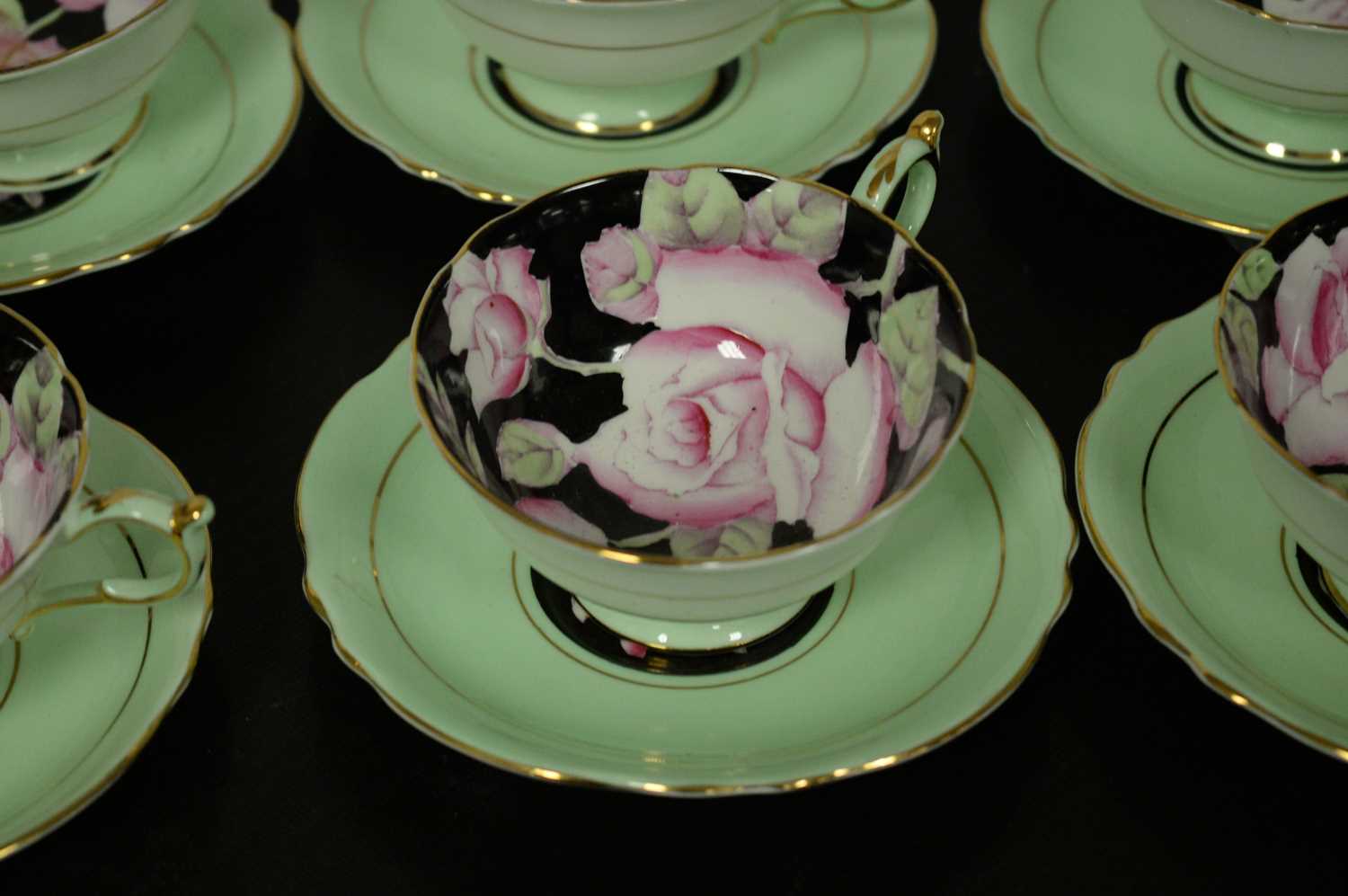 A set of six Paragon teacups and saucers. - Image 2 of 3