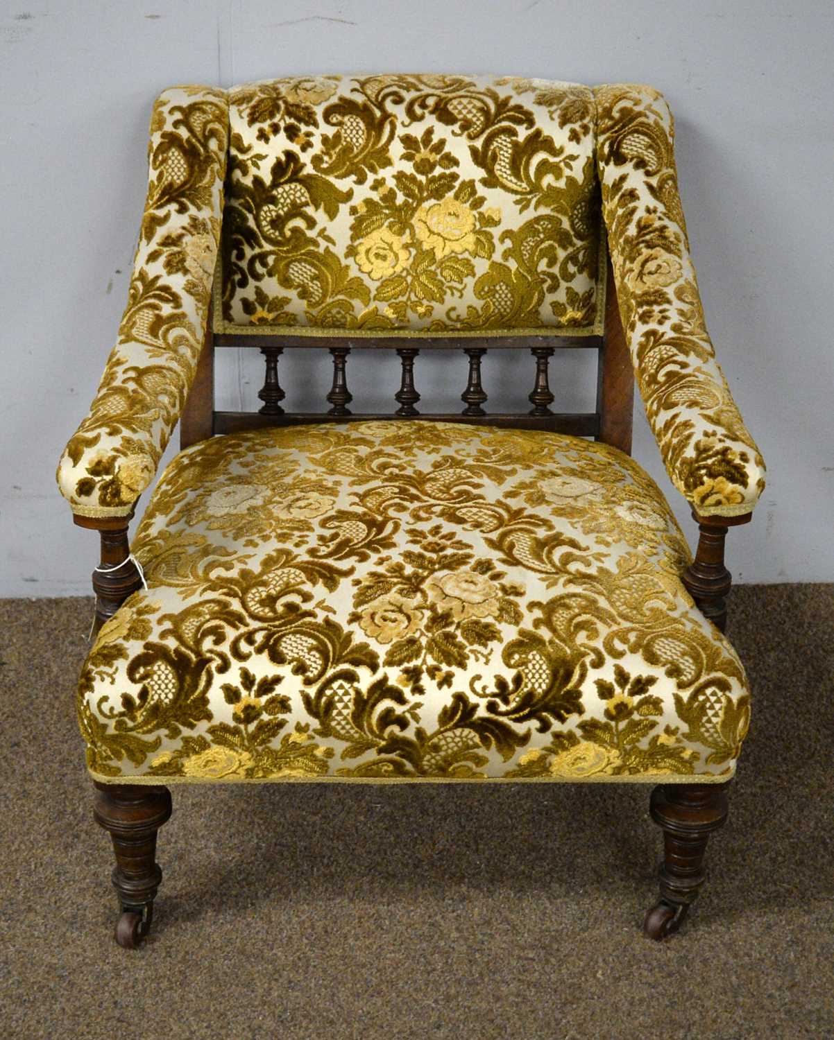 A late Victorian nursing chair - Image 2 of 2