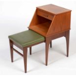 Chippy Heath: a mid Century teak telephone seat.