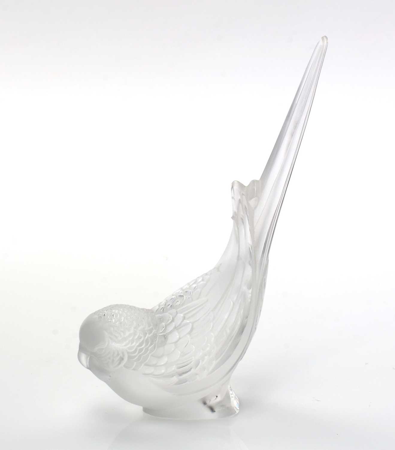 Modern Lalique Budgerigar - Bild 3 aus 10