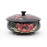 Moorcroft Anemone pattern bowl and cover