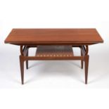 A Danish teak elevator coffee table by B. C. Mobler.