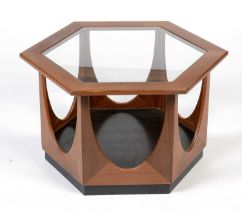 Victor B. Wilkins for G plan: a teak hexagonal coffee table