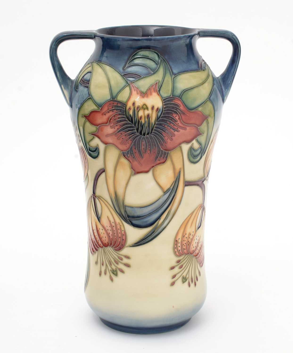 Moorcroft Anna Lily pattern vase