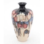 Moorcroft Cyclamen pattern vase