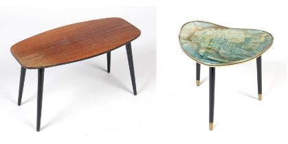 Two mid-Century occasional tables.
