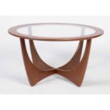 Victor B Wilkins for G Plan: a teak 'Astro' model 8040 coffee table