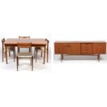 G-Plan Brasilia sideboard; table and four chairs