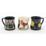 Three Moorcroft Mugs