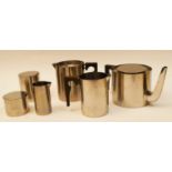Stelton six piece stainless steel tea and coffee service