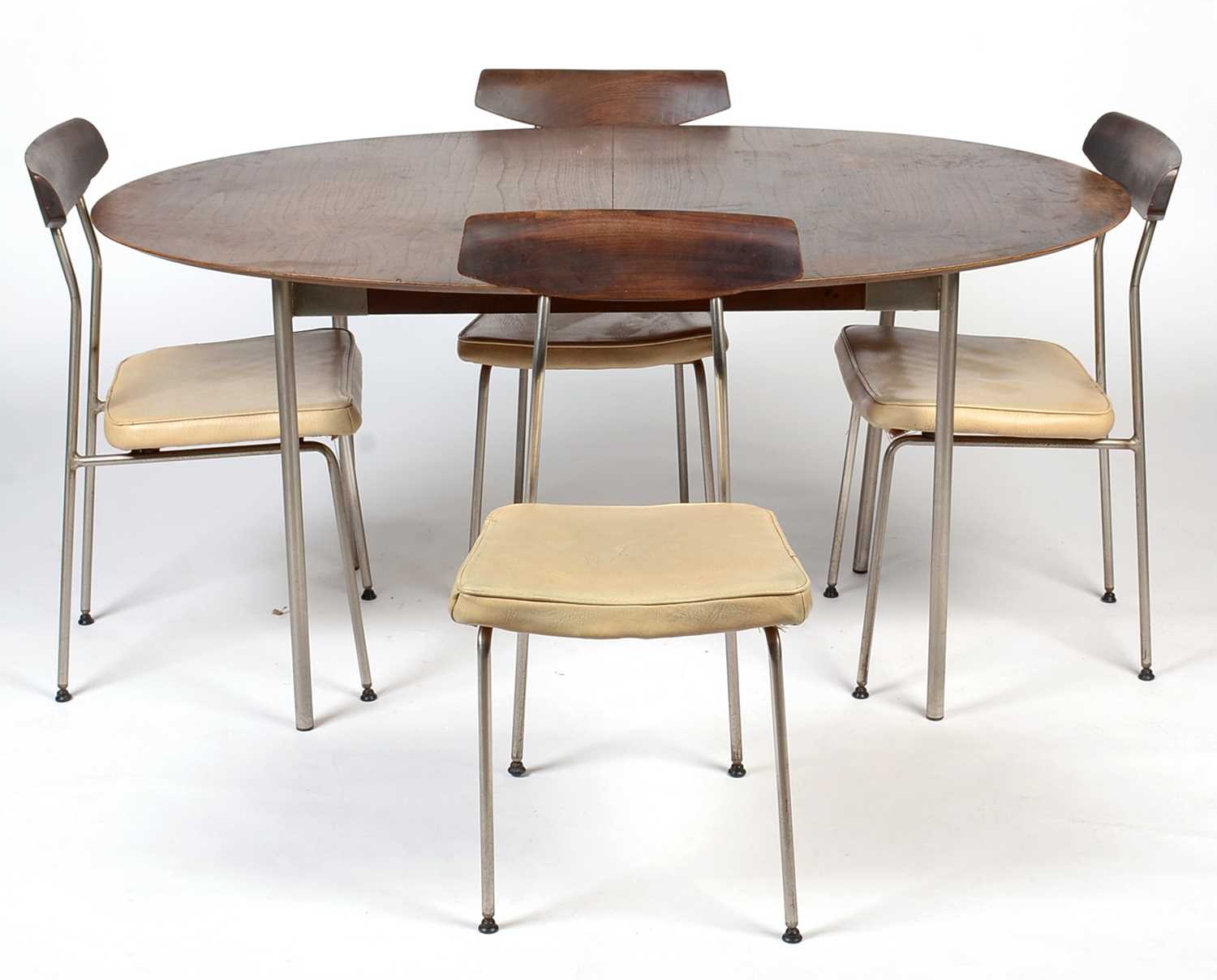 John and Sylvia Reid for Stag: a rare early 1960's 'S' range dining table and four chairs.