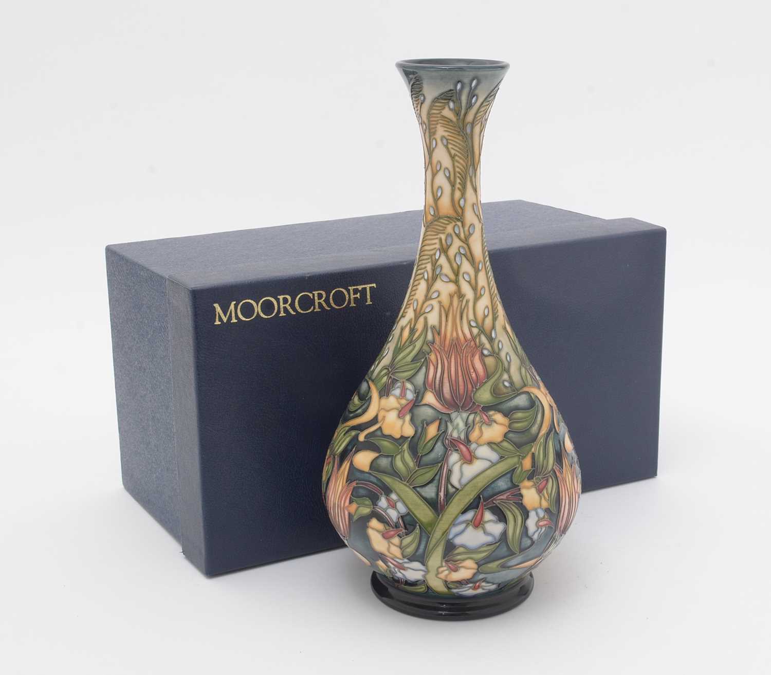Moorcroft multi colour Prairie Summer pattern vase - Image 5 of 5