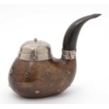 Aldo Tura pipe pattern tobacco jar