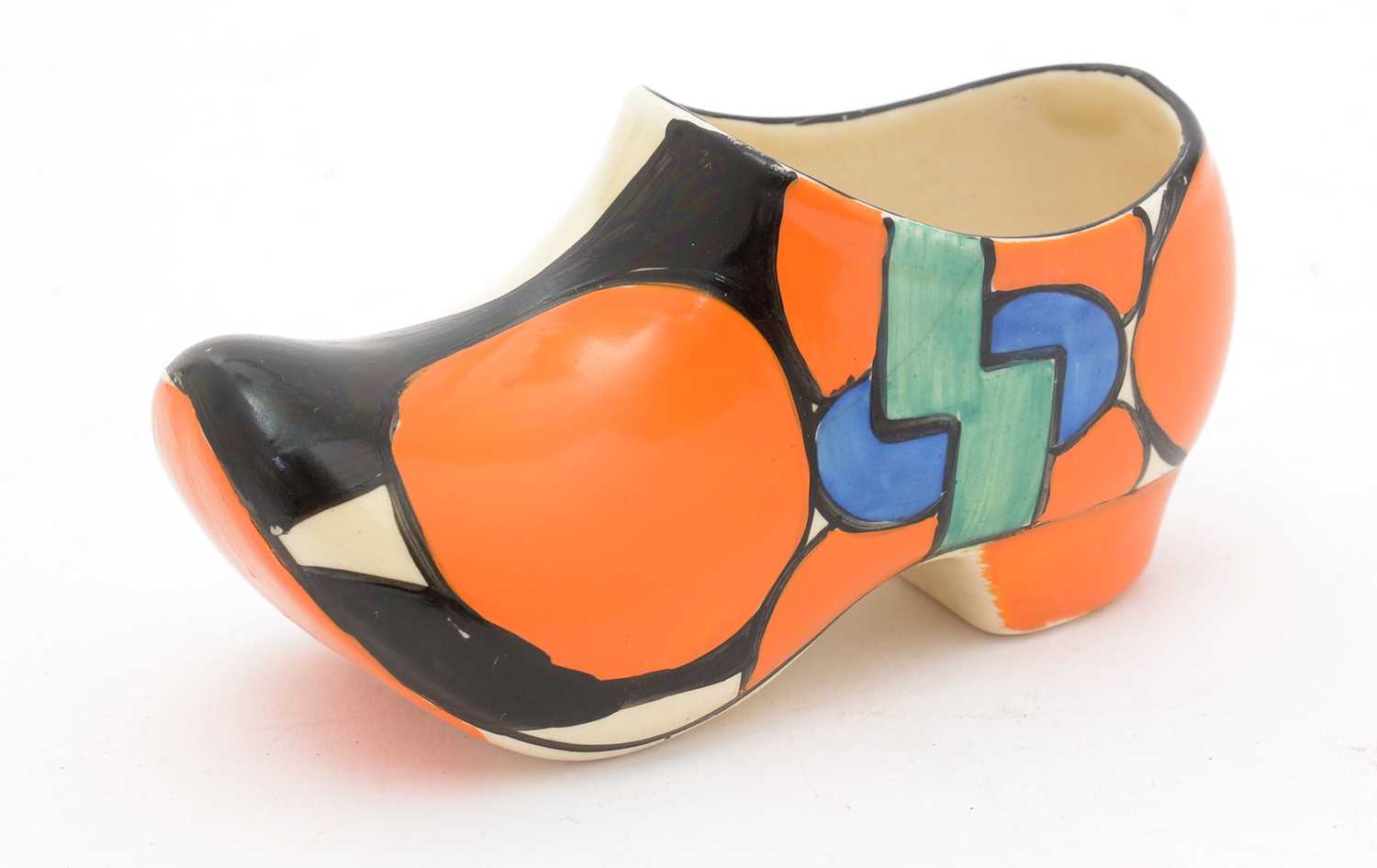 Clarice Cliff Picasso flower clog