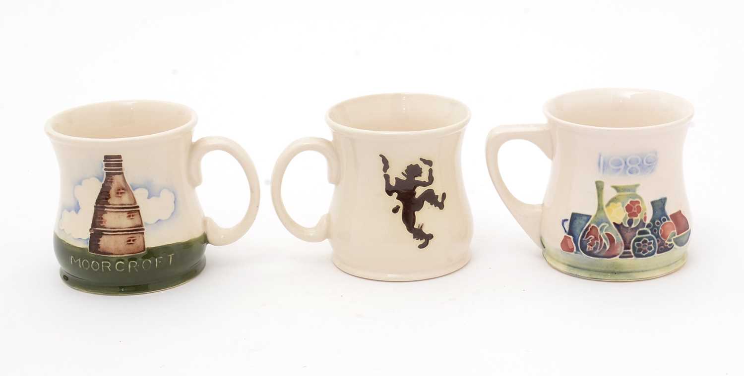 Three Moorcroft mugs by Sally Tuffin - Image 2 of 4