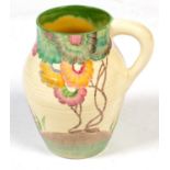 Clarice Cliff Aurea pattern Lotus jug