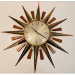 Metamec Sunburst clock